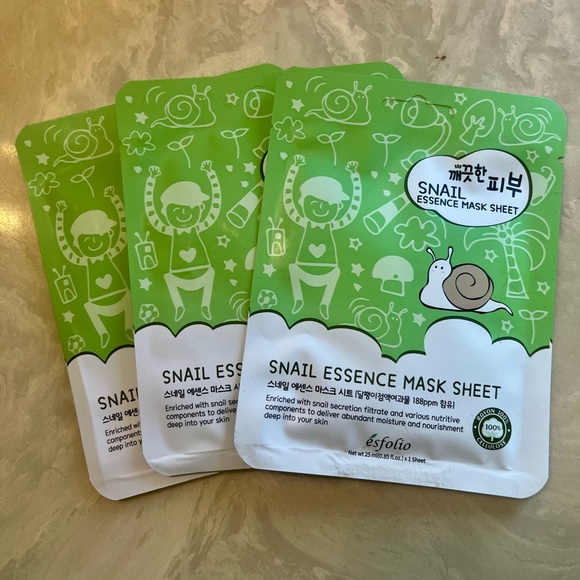3 Korean Snail Essence Mask Sheets - Picture 3 of 3